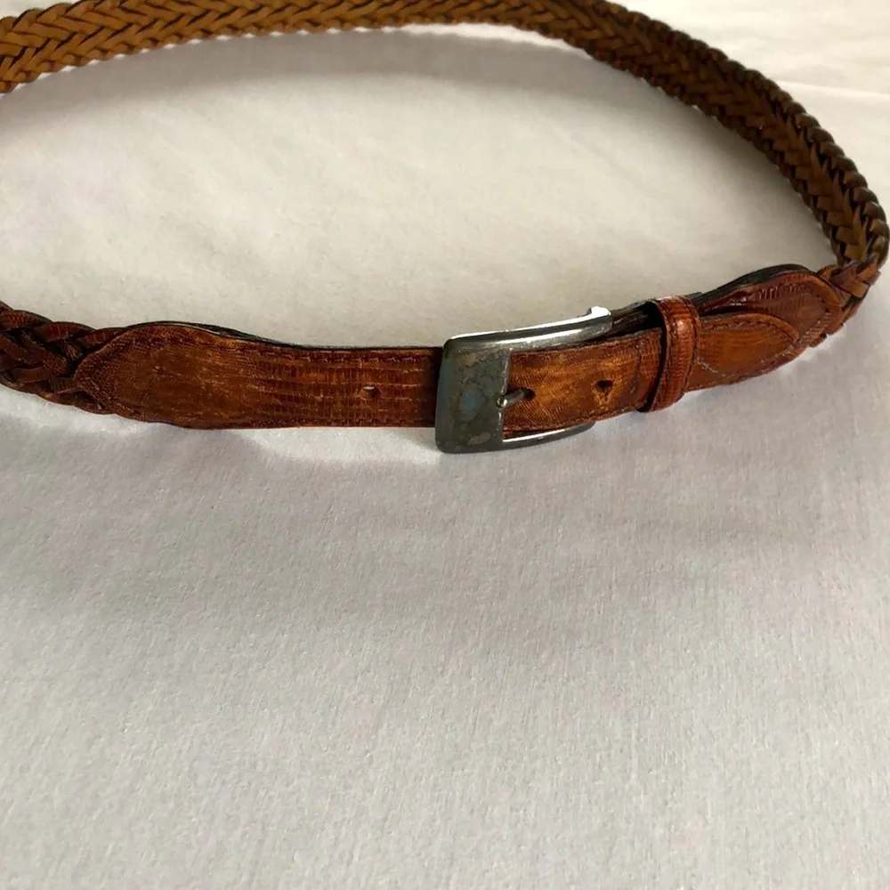 Teju lizard men’s belt made in Argentina GUC. - Picture 5 of 17